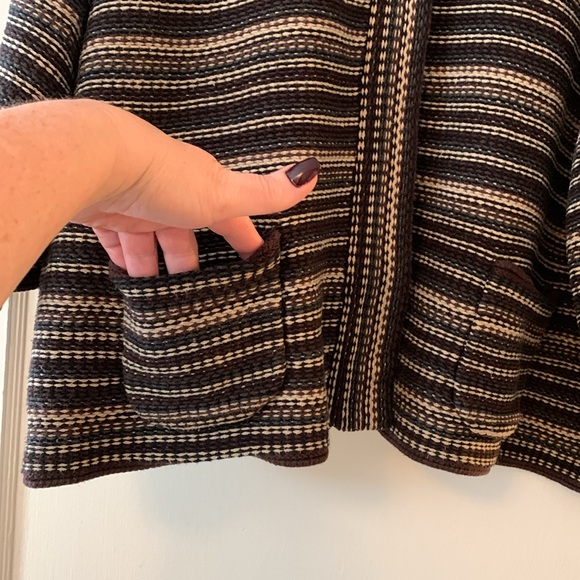 Croft & Barrow kimono sleeve, open front sweater - Picture 3 of 13